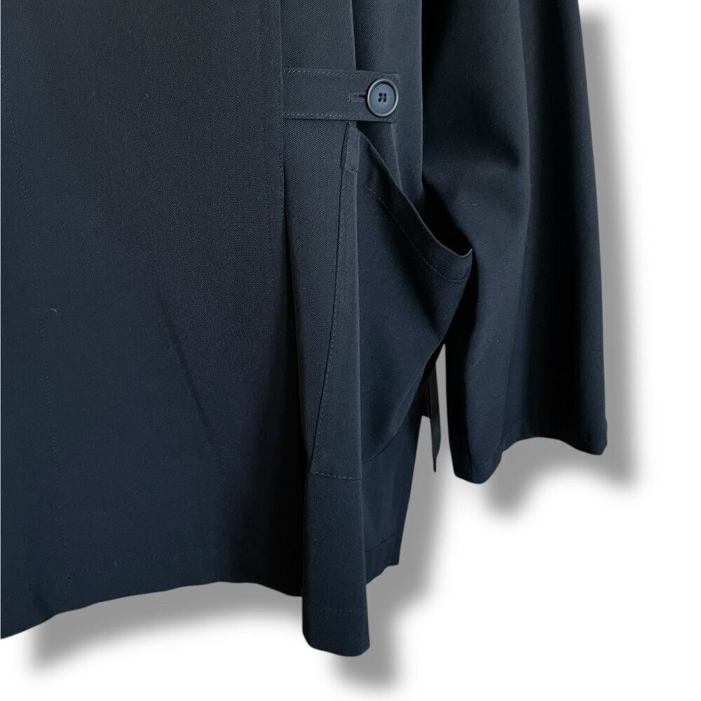 Ivan Grundahl Womens Jacket XS Black Wool Oversized Lagenlook Minimalist Coat - Picture 7 of 11